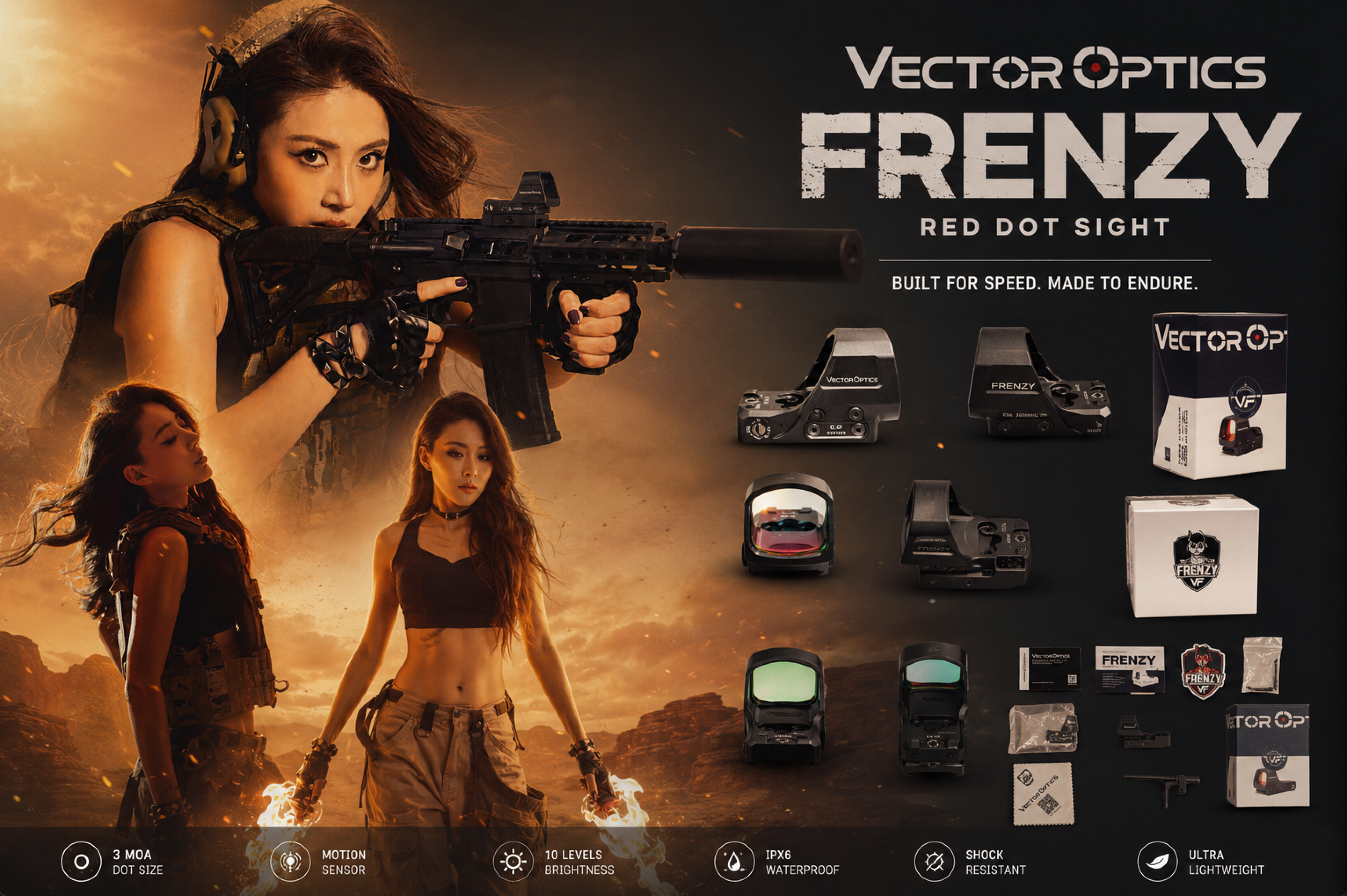 Vector Optics FRENZY 红点瞄具官网宣传首图